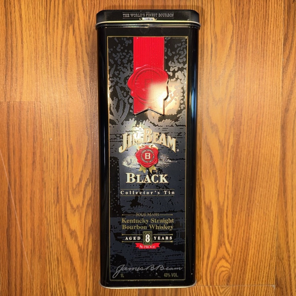 JIM BEAM BLACK - COLLECTORS TIN - NO BOTTLE -